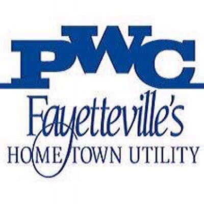 Pwc fay - Fayetteville PWC PO Box 1089 Fayetteville, NC 28302 or 955 Old Wilmington Rd. Fayetteville, NC 28301 Phone: 910.483.1382 | 24 Hr. Emergency : 1.877.OUR.PWC1 ... 